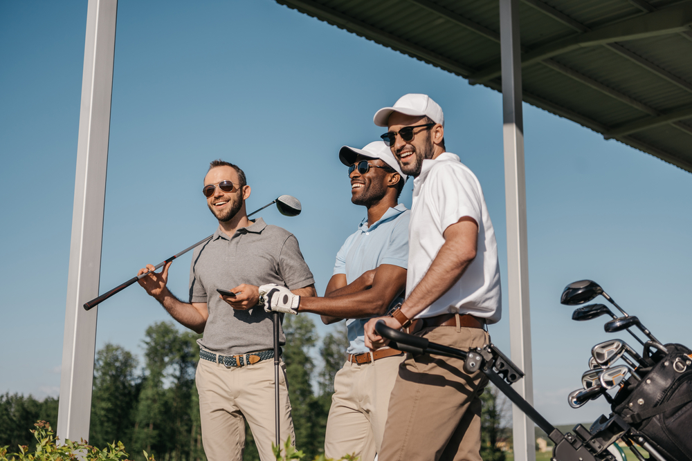 Guys playing golf in Myrtle Beach